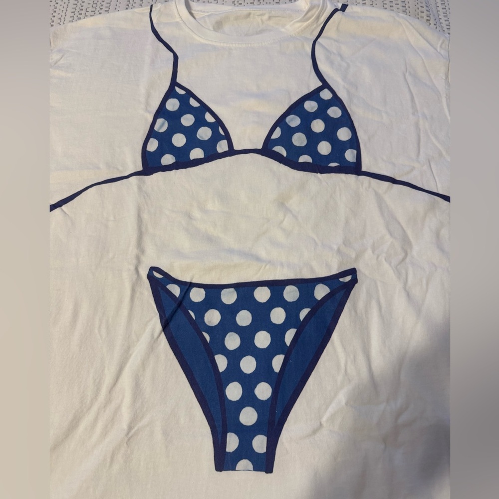 New daily drills bikini dress tshirt